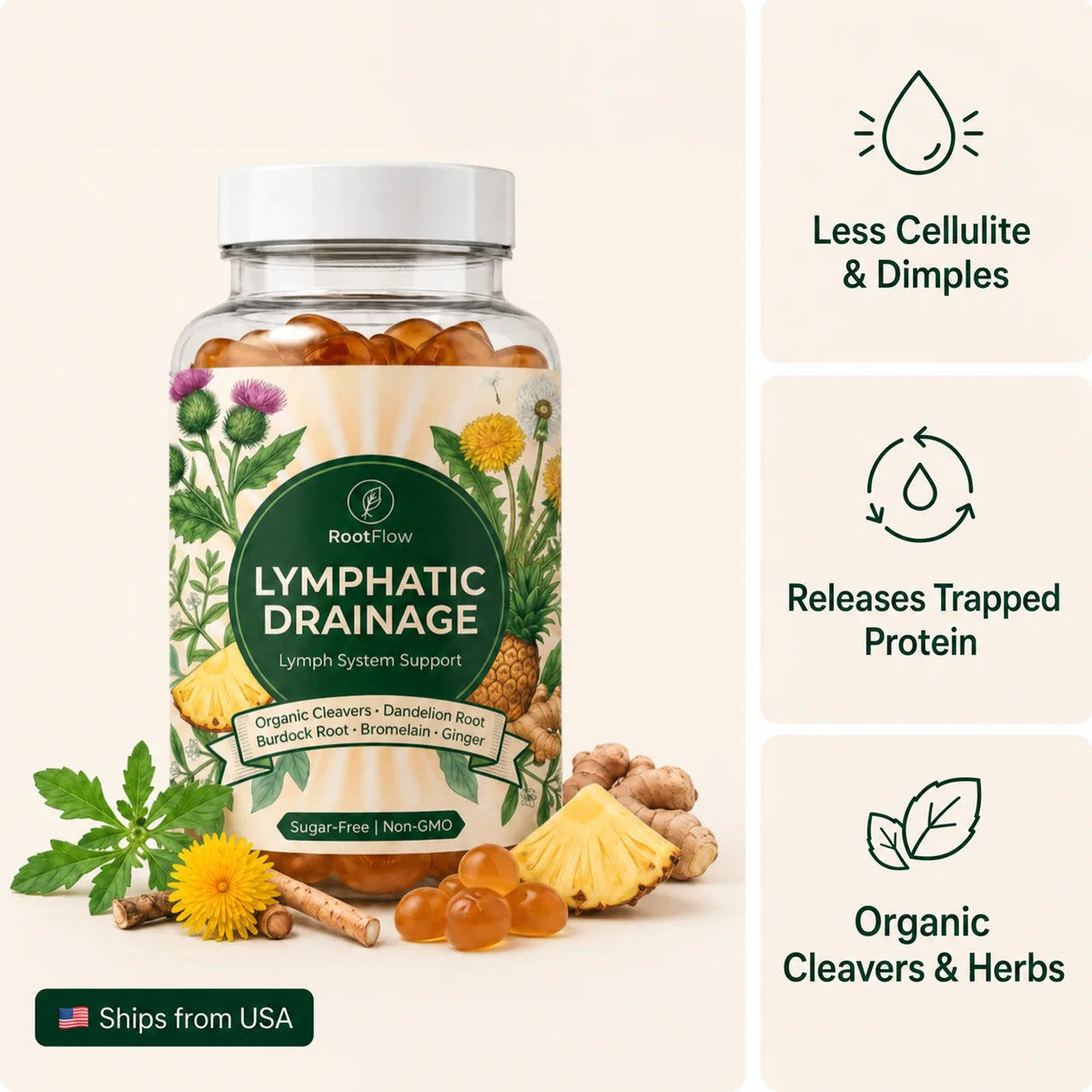 Lymphatic Drainage Gummy Cellulite